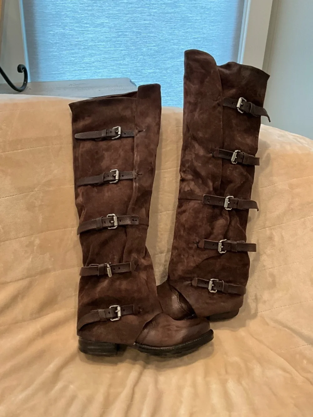 A.S. 98 Shaylynn Knee High Chocolate Boots. Size 38 (7.5-8) NEW!